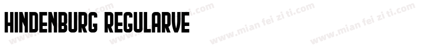Hindenburg RegularVe字体转换